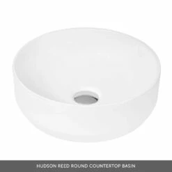 Harbour Clarity 500mm Wall Mounted Vanity Unit & Countertop - Gloss White - Hudson Reed Round Basin 12 Harbour Clarity 500mm Wall Mounted Vanity Unit & Countertop - Gloss White - Hudson Reed Round Basin -TAP WAREHOUSE Shop hudson reed round countertop basin overlay 14