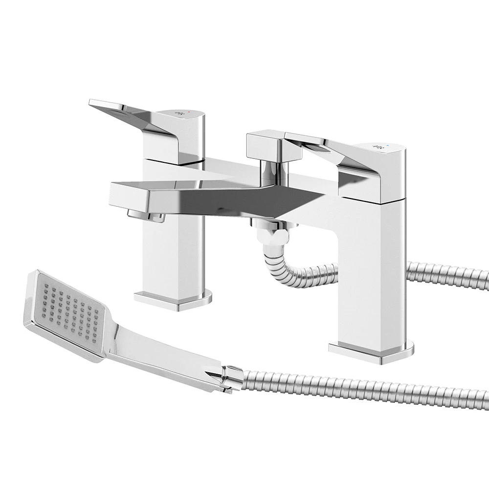 Hudson Reed Soar Square Bath Shower Mixer Tap & Kit 3 Hudson Reed Soar Square Bath Shower Mixer Tap & Kit