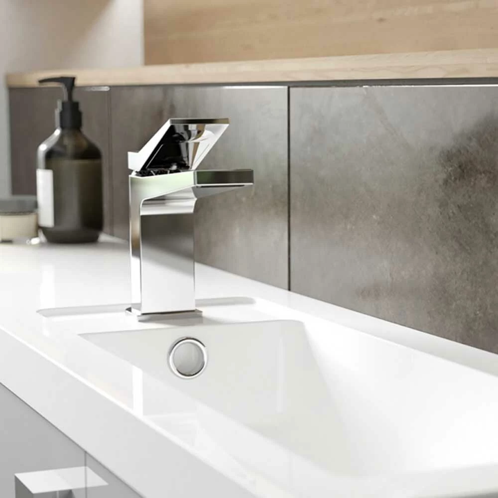 Hudson Reed Soar Square Basin Mixer Tap & Waste 4 Hudson Reed Soar Square Basin Mixer Tap & Waste - Image 2