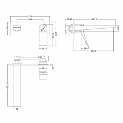 Hudson Reed Soar Square Wall Mounted Basin Mixer Tap 9 Hudson Reed Soar Square Wall Mounted Basin Mixer Tap -TAP WAREHOUSE Shop hudson reed soar square wall basin tap soa328 tech