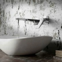 Hudson Reed Soar Square Wall Mounted Basin Mixer Tap 8 Hudson Reed Soar Square Wall Mounted Basin Mixer Tap -TAP WAREHOUSE Shop hudson reed soar wall basin mixer with backplate