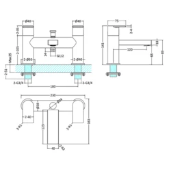 Hudson Reed Sottile Round Bath Shower Mixer Tap & Kit -TAP WAREHOUSE Shop hudson reed sottile deck bath filler tap tech