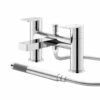 Hudson Reed Sottile Round Bath Shower Mixer Tap & Kit -TAP WAREHOUSE Shop hudson reed sottile deck bath shower mixer cutout