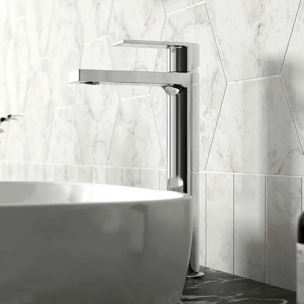 Hudson Reed Sottile Round Tall Basin Mixer Tap & Waste 4 Hudson Reed Sottile Round Tall Basin Mixer Tap & Waste - Image 2