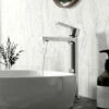 Hudson Reed Sottile Round Tall Basin Mixer Tap & Waste 1 Hudson Reed Sottile Round Tall Basin Mixer Tap & Waste -TAP WAREHOUSE Shop hudson reed sottile tall basin mixer lifestyle