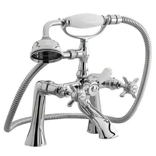 Nuie Beaumont Deck Mounted Bath Mixer Tap With Shower Kit 3 Nuie Beaumont Deck Mounted Bath Mixer Tap With Shower Kit
