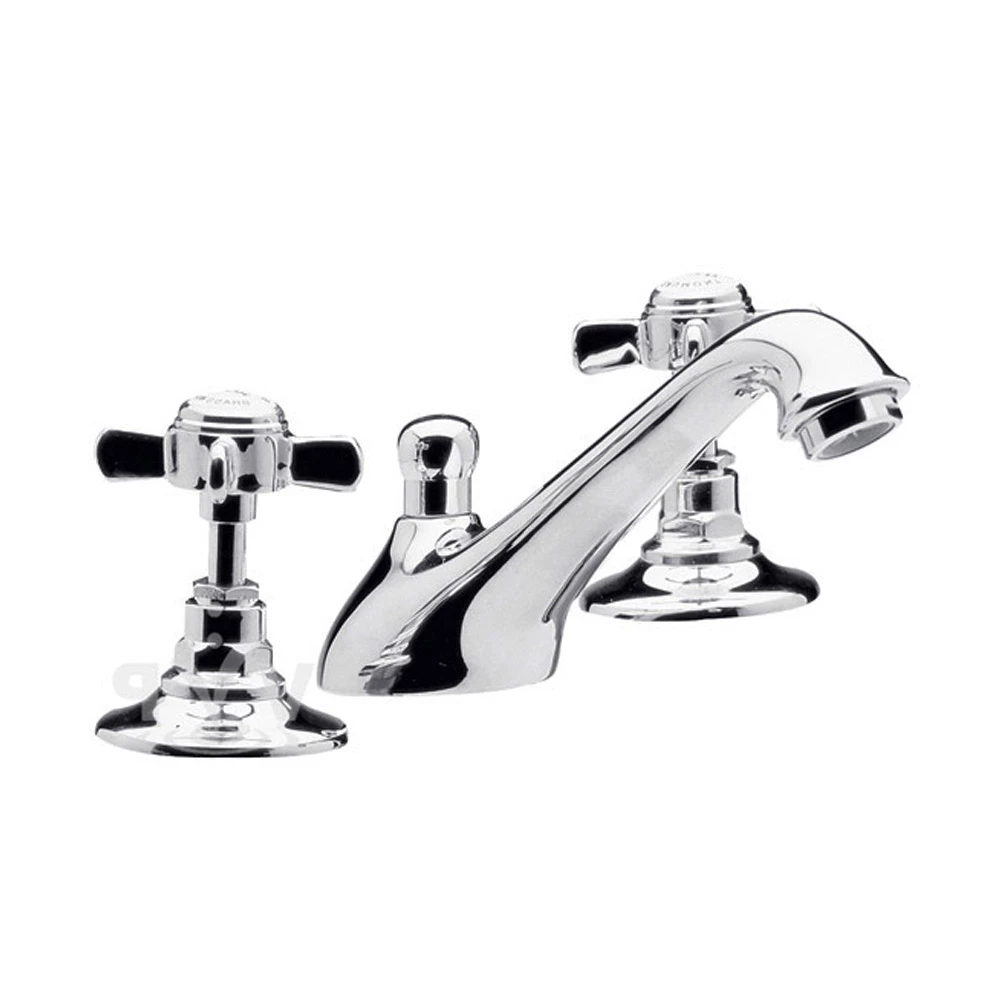 Nuie Beaumont 3 Hole Basin Mixer With Pop-Up Waste 3 Nuie Beaumont 3 Hole Basin Mixer With Pop-Up Waste