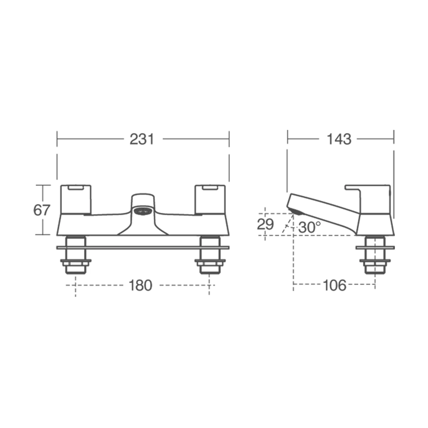 Ideal Standard Calista Deck Mounted Bath Filler 8 Ideal Standard Calista Deck Mounted Bath Filler - Image 6