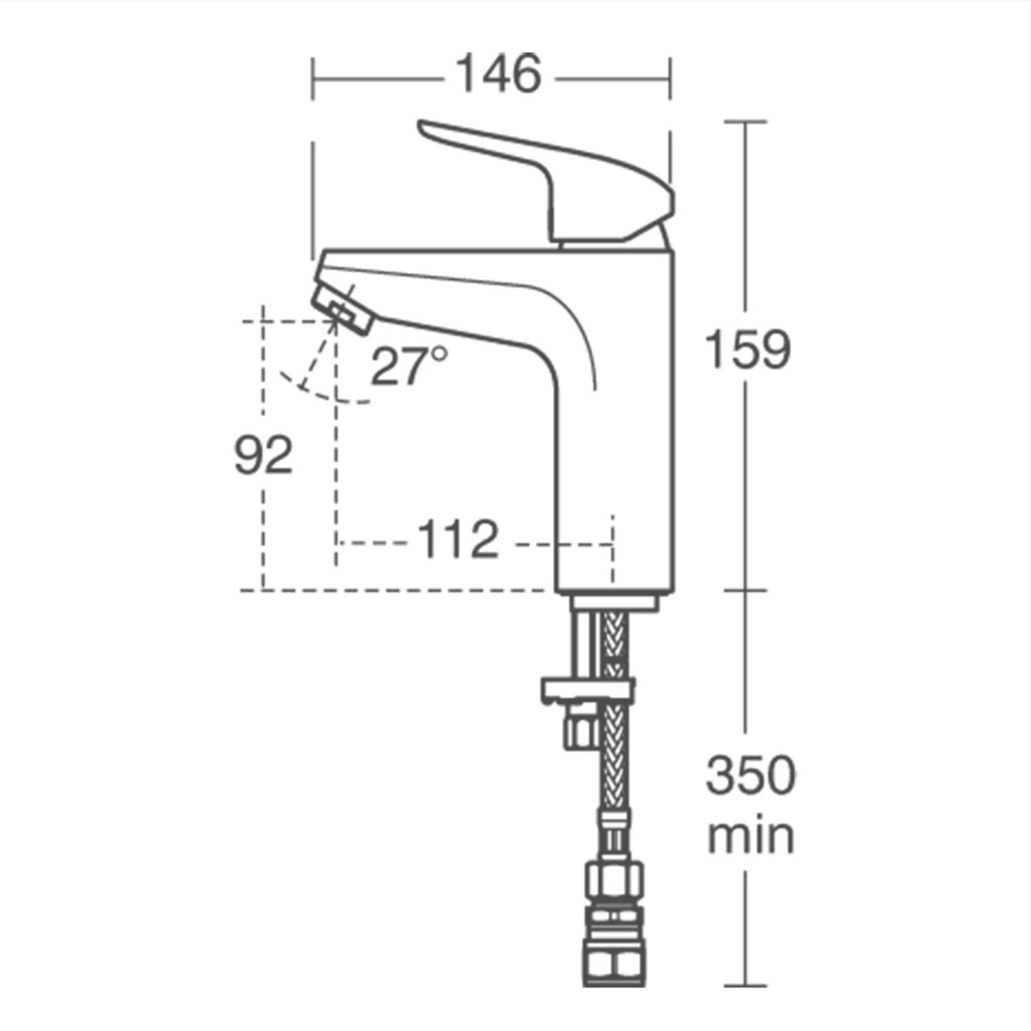 Ideal Standard Ceraflex Mono Deck Mounted Bath Filler Tap 7 Ideal Standard Ceraflex Mono Deck Mounted Bath Filler Tap - Image 5