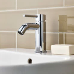 Ideal Standard Ceraline Mono Basin Mixer With Clicker Waste