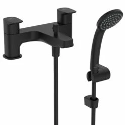 Ideal Standard Ceraplan Silk Black Bath Shower Mixer & Shower Kit