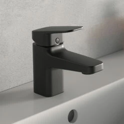 Front Page 10 Ideal Standard Ceraplan Silk Black Mini Basin Mixer Tap