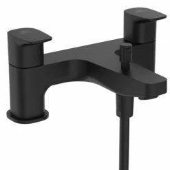 Ideal Standard Ceraplan Silk Black Bath Shower Mixer & Shower Kit 8 Ideal Standard Ceraplan Silk Black Bath Shower Mixer & Shower Kit -TAP WAREHOUSE Shop ideal standard ceraplan silk black tall mono basin mixer tap 3