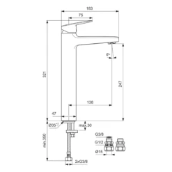 Ideal Standard Ceraplan Silk Black Tall Mono Basin Mixer Tap 9 Ideal Standard Ceraplan Silk Black Tall Mono Basin Mixer Tap -TAP WAREHOUSE Shop ideal standard ceraplan silk black tall mono basin mixer tap tech