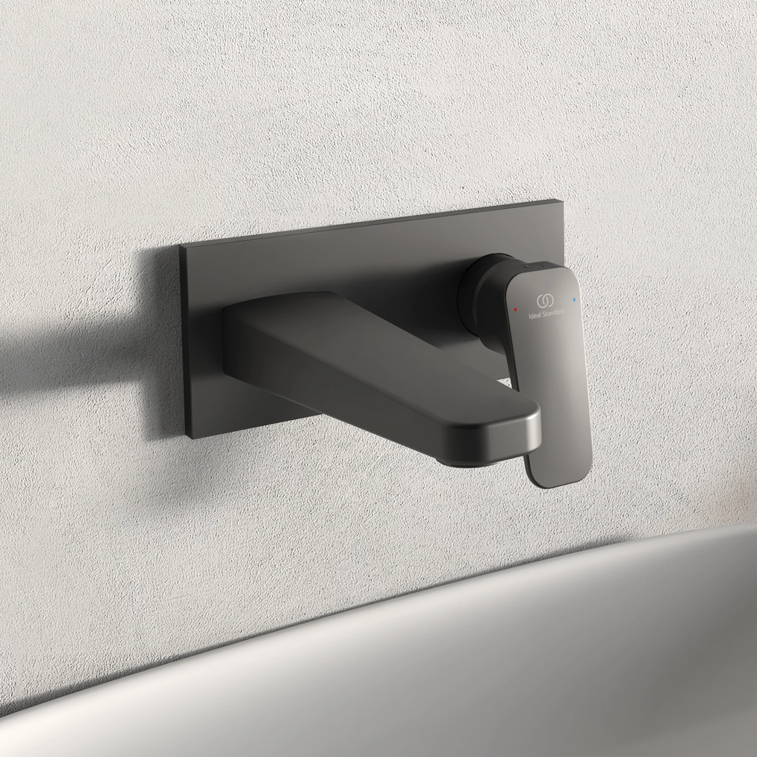 Ideal Standard Ceraplan Silk Black Wall Mounted Basin Mixer Tap 3 Ideal Standard Ceraplan Silk Black Wall Mounted Basin Mixer Tap