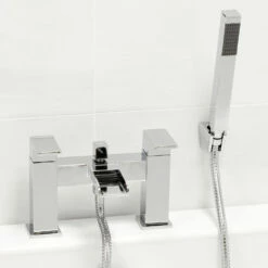 Vellamo Reve Waterfall Bath Shower Mixer Tap With Shower Attachment