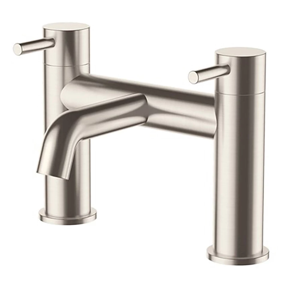 Inox Deck Mounted Bath Filler - Brushed Stainless Steel 3 Inox Deck Mounted Bath Filler - Brushed Stainless Steel