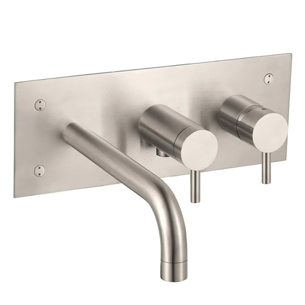 Inox Brushed Stainless Steel Wall Mounted Bath Shower Mixer 3 Inox Brushed Stainless Steel Wall Mounted Bath Shower Mixer
