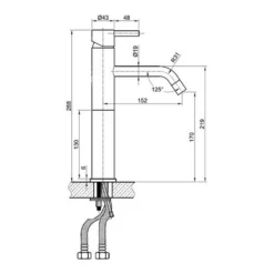 Inox Brushed Stainless Steel Tall Single Lever Basin Mixer 9 Inox Brushed Stainless Steel Tall Single Lever Basin Mixer -TAP WAREHOUSE Shop inox stainless steel tall basin tap ix009 tech