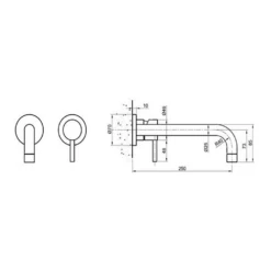 Inox Brushed Stainless Steel Wall Mounted Single Lever Basin Mixer -TAP WAREHOUSE Shop inox stainless steel wall basin tap ix092 tech