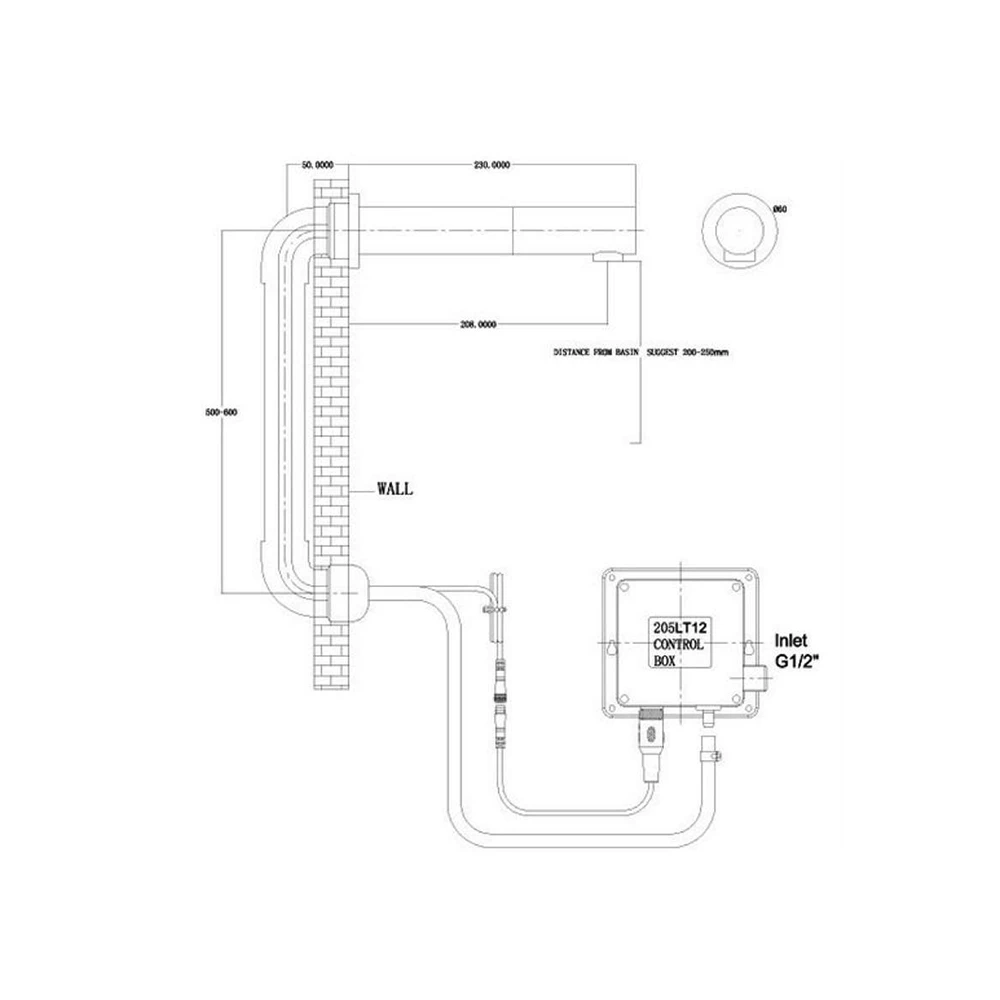 Sagittarius Infra Red Basin Mixer - Mains Or Battery Operated 5 Sagittarius Infra Red Basin Mixer - Mains Or Battery Operated - Image 3