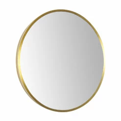 VOS Round Matt Black Framed Mirror - 600mm 13 VOS Round Matt Black Framed Mirror - 600mm -TAP WAREHOUSE Shop just taps vos brushed brass 600mm mirror cutout