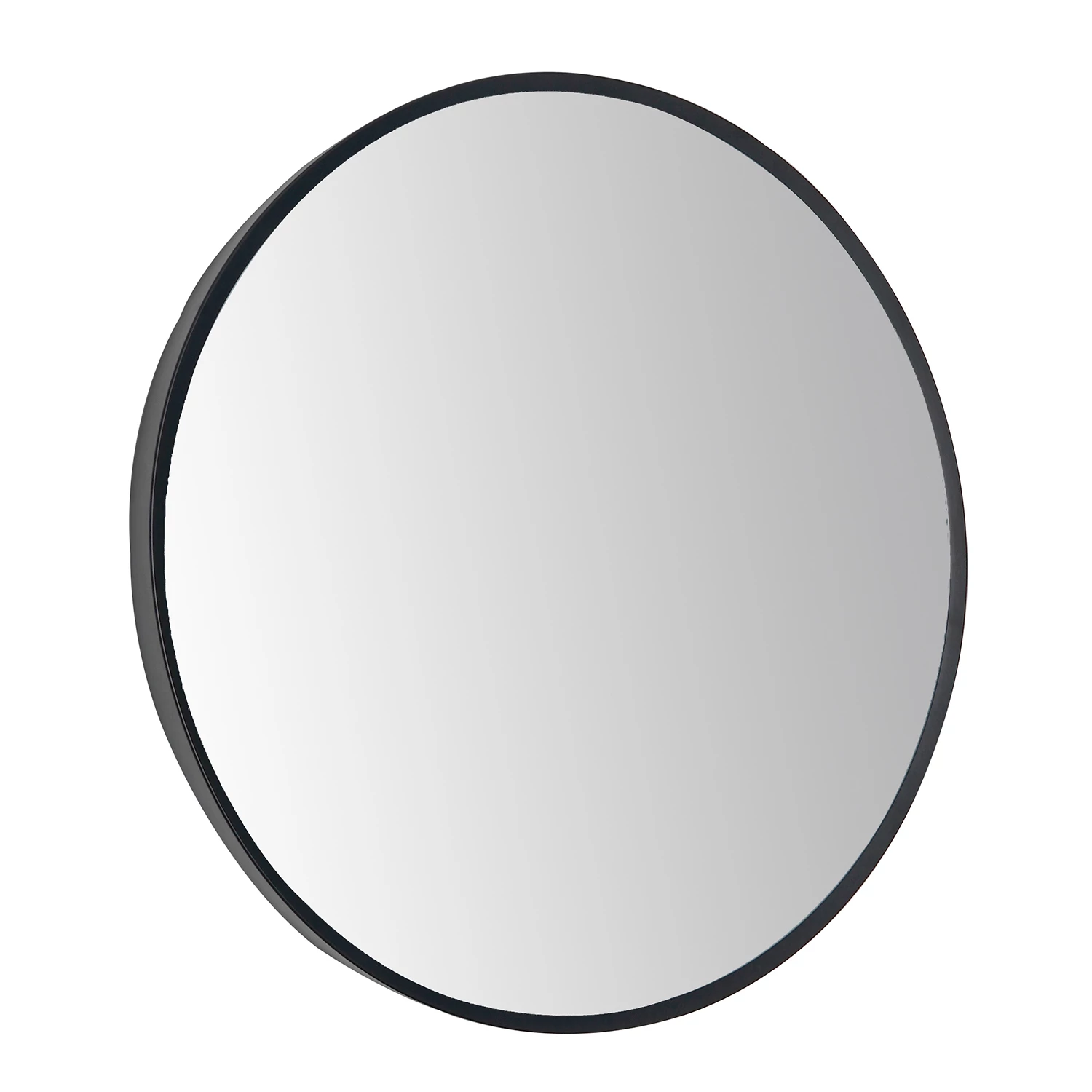 VOS Round Matt Black Framed Mirror - 600mm 5 VOS Round Matt Black Framed Mirror - 600mm - Image 3