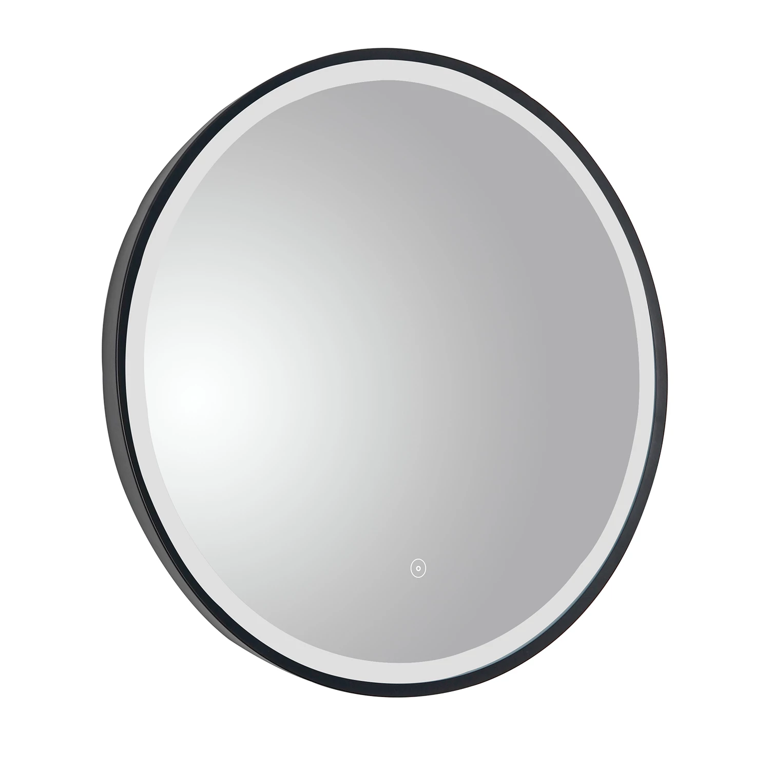 VOS LED Illuminated Round Brushed Brass Framed Mirror With Demister Pad & Colour Change Lights - 600mm 6 VOS LED Illuminated Round Brushed Brass Framed Mirror With Demister Pad & Colour Change Lights - 600mm - Image 4