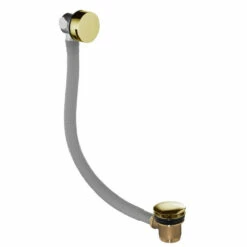 VOS Overflow Bath Filler With Click Clack Waste - Brushed Brass