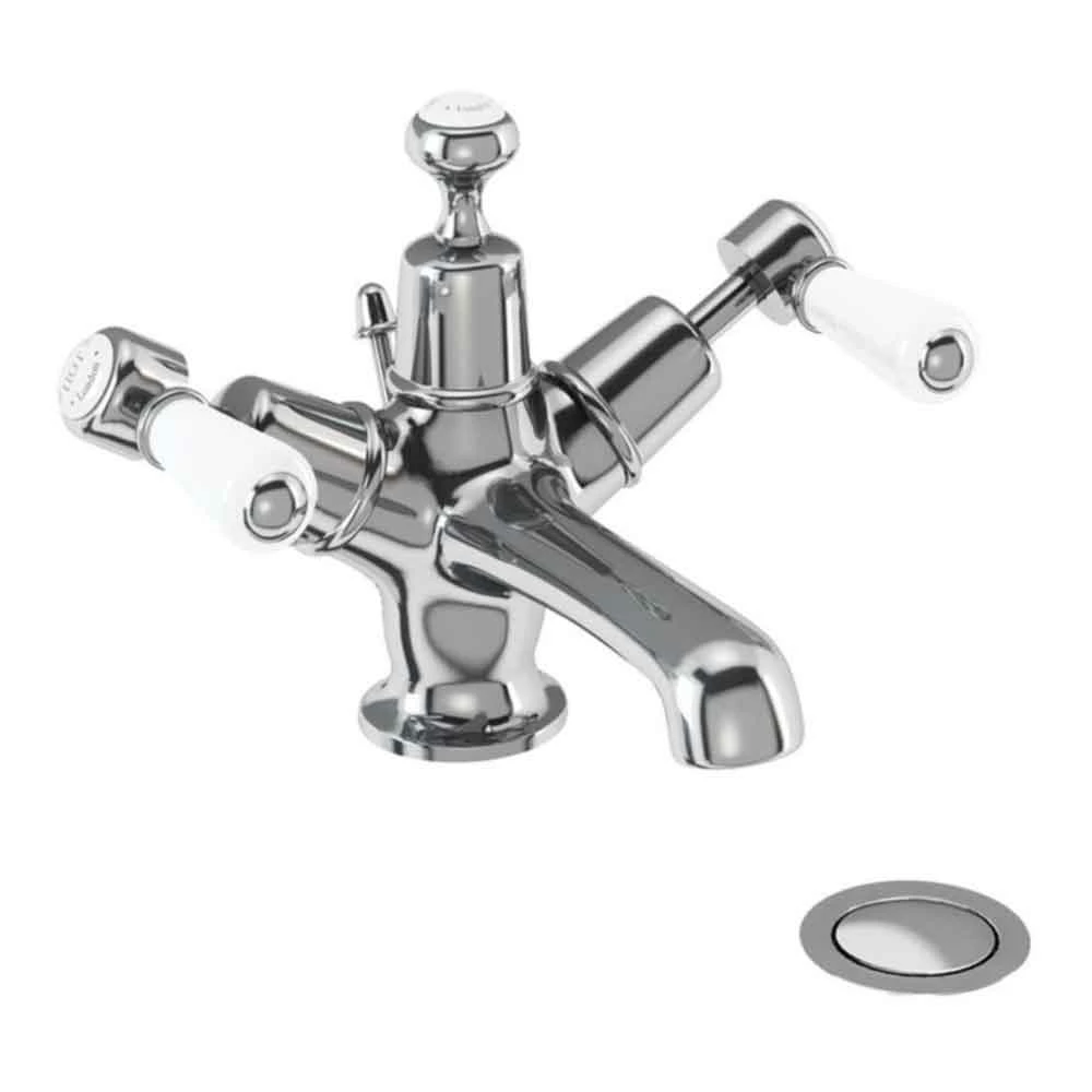 Burlington Kensington Basin Mixer Tap With High Central Indice And Pop-Up Waste 5 Burlington Kensington Basin Mixer Tap With High Central Indice And Pop-Up Waste - Image 3
