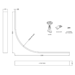 Drench Leg Set & Plinth Kit - For All Offset Quadrant Shower Trays 9 Drench Leg Set & Plinth Kit - For All Offset Quadrant Shower Trays -TAP WAREHOUSE Shop leg set and plinch kit all quadrant trays tech