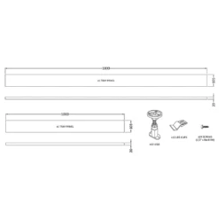 Drench Leg Set & Plinth Kit - For Rectangular Shower Trays Between 1100 & 1700mm 13 Drench Leg Set & Plinth Kit - For Rectangular Shower Trays Between 1100 & 1700mm -TAP WAREHOUSE Shop leg set and plinch square rectangular up to 1100mm 1700mm tech
