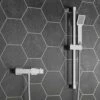 Leon Thermostatic Bar Shower Valve & Slide Rail Kit -TAP WAREHOUSE Shop leon thermostatic bar shower valve slide rail kit
