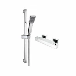 Leon Thermostatic Bar Shower Valve & Slide Rail Kit 8 Leon Thermostatic Bar Shower Valve & Slide Rail Kit -TAP WAREHOUSE Shop leon thermostatic bar shower valve with rail kit