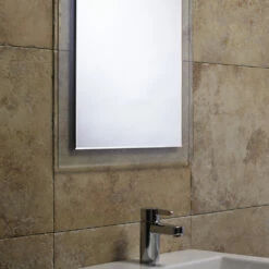 Roper Rhodes Level Bevelled Mirror With Clear Glass Frame - 710 X 495mm -TAP WAREHOUSE Shop level mirror roomset