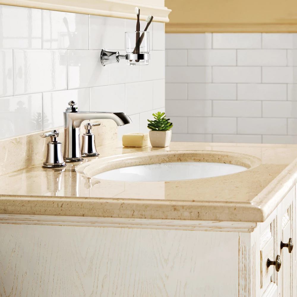 Flova Liberty 3 Hole Basin Mixer With Clicker Waste - Chrome 5 Flova Liberty 3 Hole Basin Mixer With Clicker Waste - Chrome - Image 3