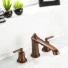 Flova Liberty 3 Hole Deck Mounted Bath Mixer Tap - Oil Rubbed Bronze -TAP WAREHOUSE Shop li3hbf orb flova liberty bath fillers lifestyle