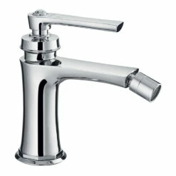 Flova Liberty Single Lever Mono Bidet Mixer With Clicker Waste - Chrome