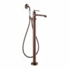 Flova Liberty Floor Standing Bath Shower Mixer With Handset Kit - Oil Rubbed Bronze