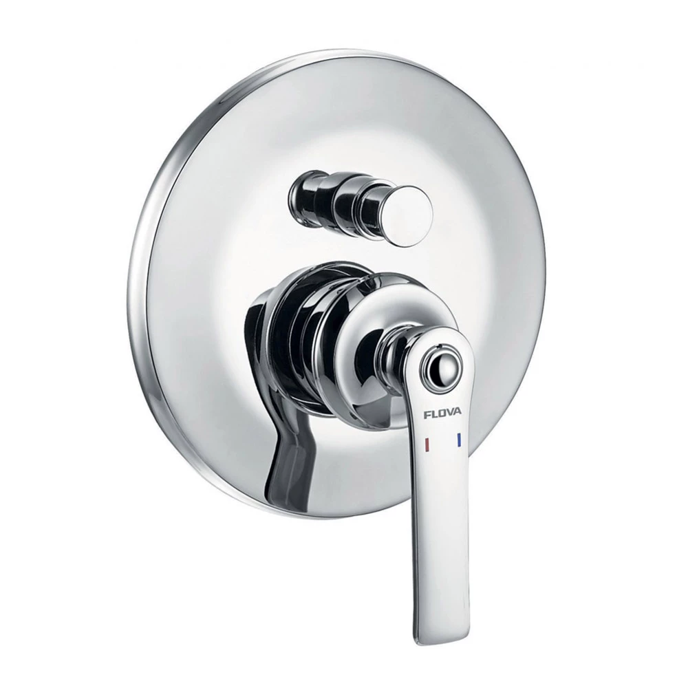 Flova Liberty Concealed Manual Mixer Valve With Ceiling Mounted Rainshower & Handset Kit - Chrome 5 Flova Liberty Concealed Manual Mixer Valve With Ceiling Mounted Rainshower & Handset Kit - Chrome - Image 3