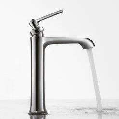 Flova Liberty Tall Mono Basin Mixer With Clicker Waste - Chrome 8 Flova Liberty Tall Mono Basin Mixer With Clicker Waste - Chrome -TAP WAREHOUSE Shop litbas flova liberty tall basin mixers hero
