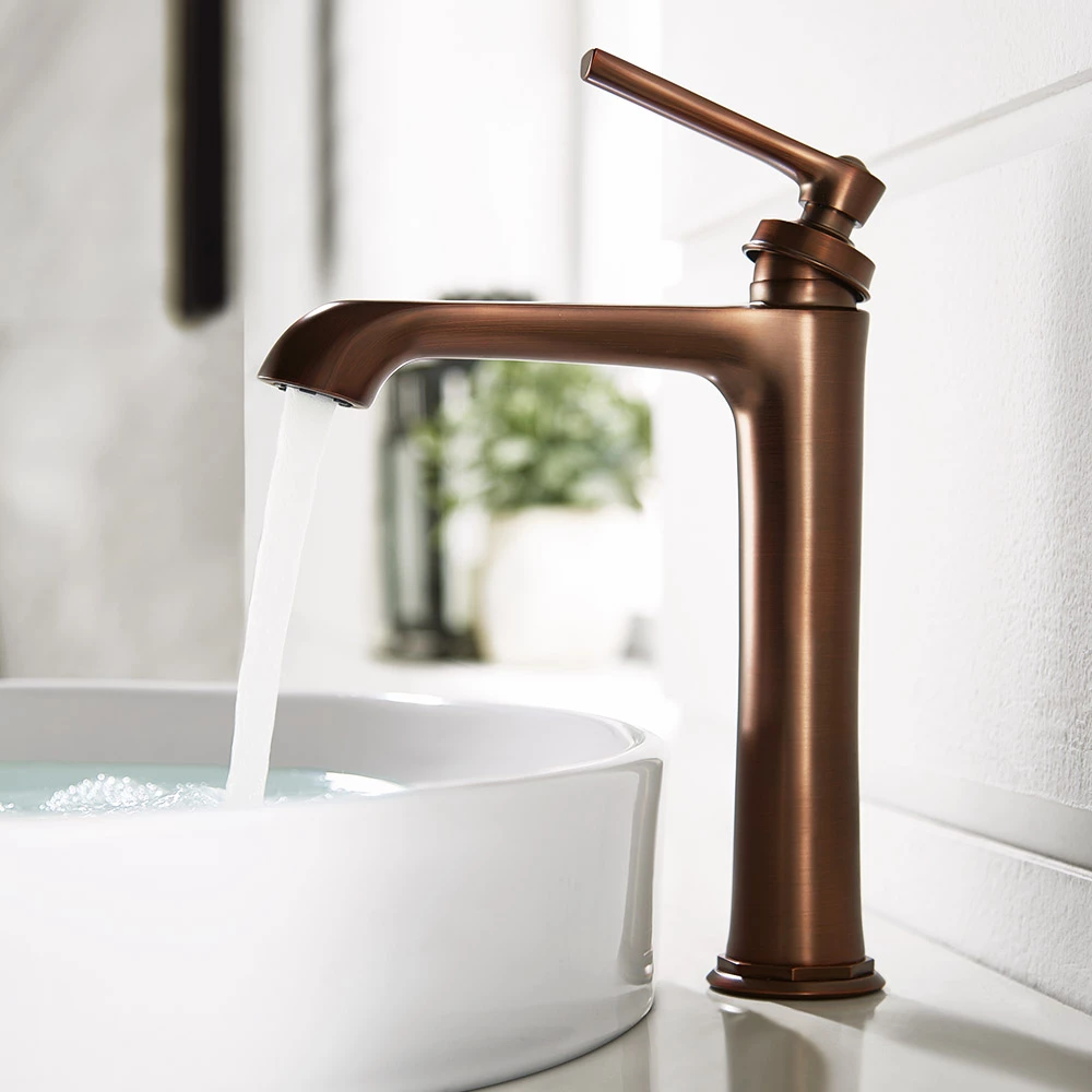 Flova Liberty Tall Mono Basin Mixer With Clicker Waste - Oil Rubbed Bronze 3 Flova Liberty Tall Mono Basin Mixer With Clicker Waste - Oil Rubbed Bronze