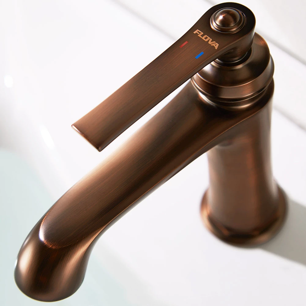 Flova Liberty Tall Mono Basin Mixer With Clicker Waste - Oil Rubbed Bronze 5 Flova Liberty Tall Mono Basin Mixer With Clicker Waste - Oil Rubbed Bronze - Image 3