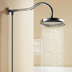 Flova Liberty Exposed Thermostatic Shower Column With Overhead Rainshower & Handset Kit - Chrome 10 Flova Liberty Exposed Thermostatic Shower Column With Overhead Rainshower & Handset Kit - Chrome -TAP WAREHOUSE Shop litskit flova liberty exposed shower sets detail2