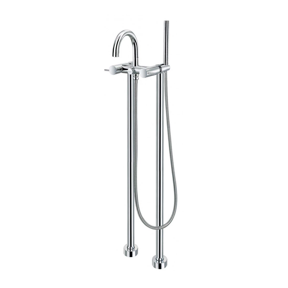 Flova Levo Floor Standing Bath Shower Mixer With Handset Kit 3 Flova Levo Floor Standing Bath Shower Mixer With Handset Kit