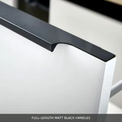 Harbour Status 600mm Wall Hung Vanity Unit & Basin - Gloss White With Matt Black Frame 13 Harbour Status 600mm Wall Hung Vanity Unit & Basin - Gloss White With Matt Black Frame -TAP WAREHOUSE Shop matt black handles 1