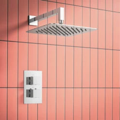 Matthew Concealed Shower Valve & 300mm Head - 300mm Wall Arm