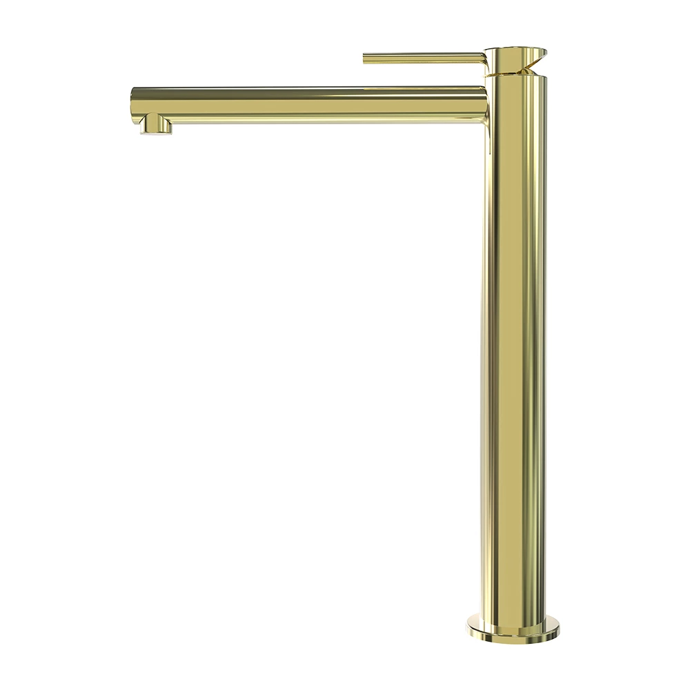 Miller Polished Brass Tall Mono Basin Mixer With Free Flow Waste 3 Miller Polished Brass Tall Mono Basin Mixer With Free Flow Waste