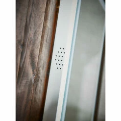 Harbour Glow LED Bluetooth Mirror With Demister Pad & Shaver Socket - 500 X 700mm 11 Harbour Glow LED Bluetooth Mirror With Demister Pad & Shaver Socket - 500 X 700mm -TAP WAREHOUSE Shop mirror004 speaker detail