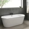 Harbour Clarity Matt Black Bath Mixer Tap